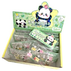 Gniotki Squishy z Pandami 4 Sztuki Kawaii