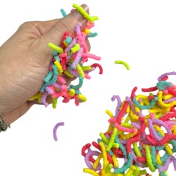 Neonowe Robaczki Sensoryczne Squeeze Toy 1 szt.