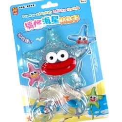 Gniotek Sticky Starfish rozgwiazda z przyssawką i linką 1 szt.