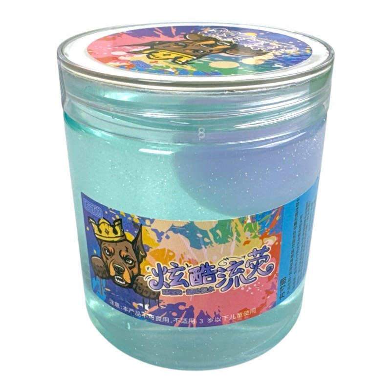 Slime uciekający w słoiku z kulką galaktyczną 1 szt.