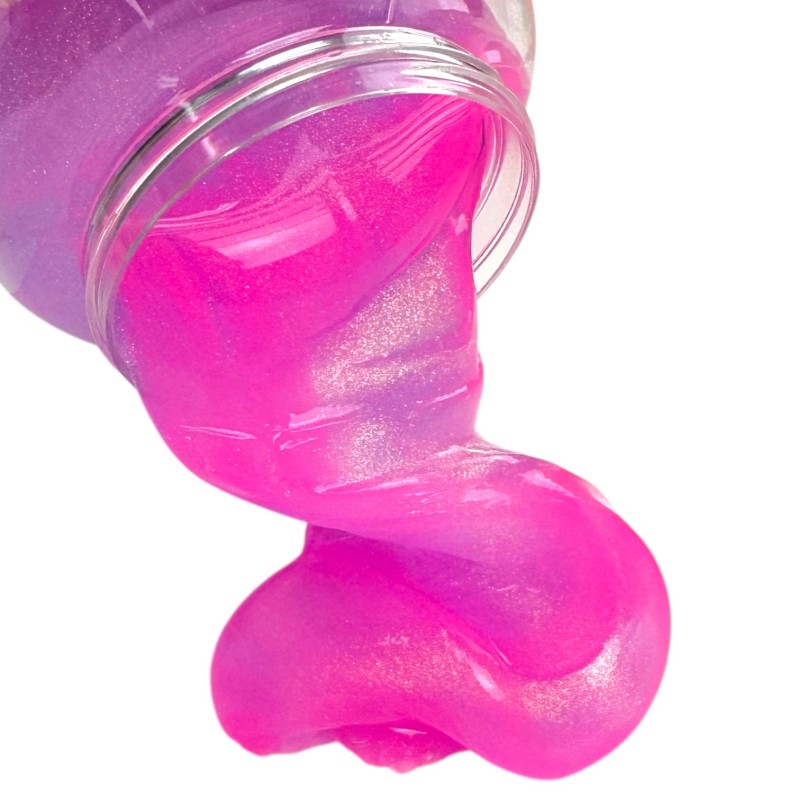 Slime z dzwoneczkiem pastelowo tęczowy zestaw 3 sztuki