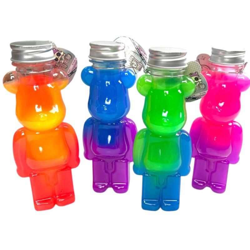 Masa sensoryczna Slime miś zestaw 4 kolorowych sztuk