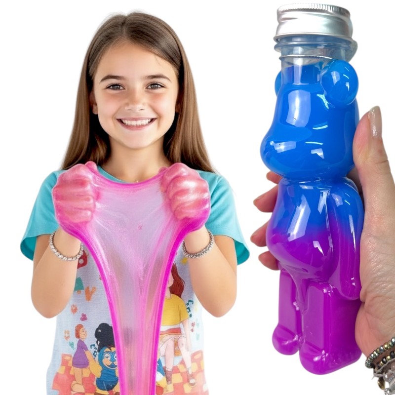 Masa sensoryczna Slime miś zestaw 4 kolorowych sztuk