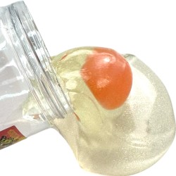 Slime transparentny w słoiku z kulką 1 szt. mega stretch