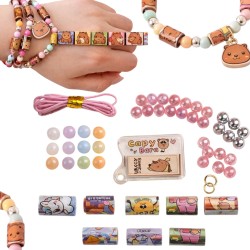 Kapibara Sticker Fun zestaw kreatywny bransoletki z naklejkami 140 szt.