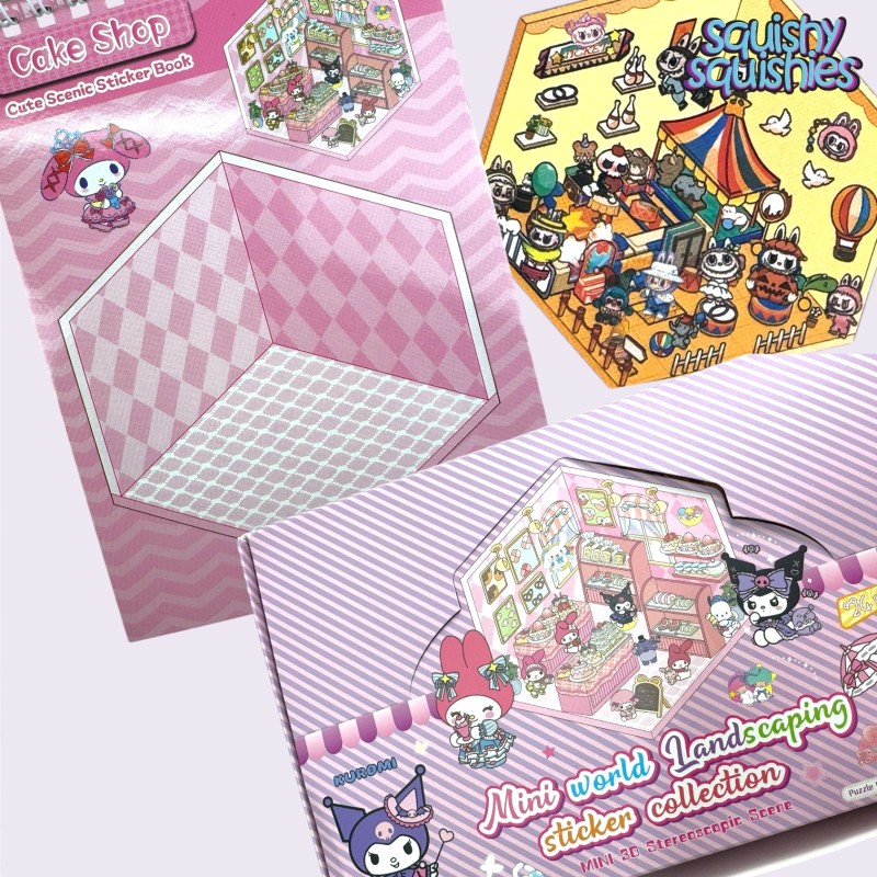 Zestaw kreatywny Domki – scenki z naklejkami mozaikowymi