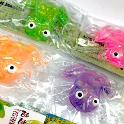 Gniotek żabka antystresowa z wodnym brokatem 1 szt.