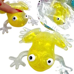 Gniotek żabka antystresowa z wodnym brokatem 1 szt.