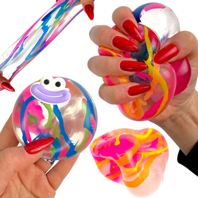 Gniotek antystresowy kulka buźka wolno odkształcająca się