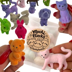 Milutkie figurki gniotki Mochi Flocks kawaii zwierzaczki