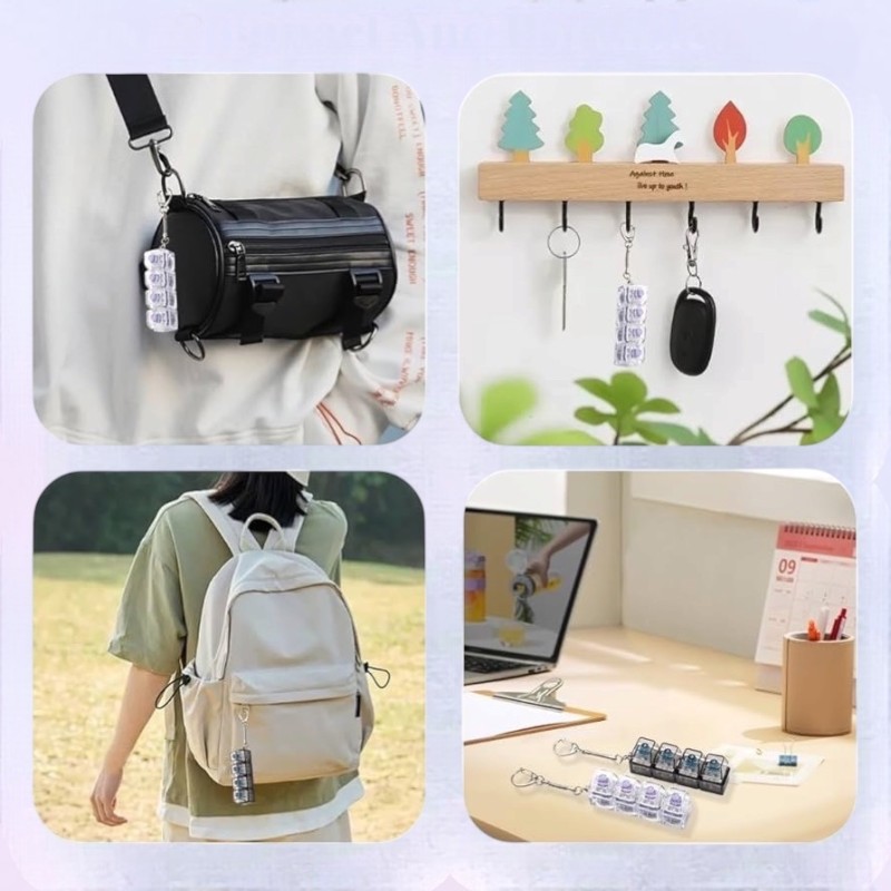 Kliker Brelok fidget Klawiatura LED RGB Clicker Antystresowy