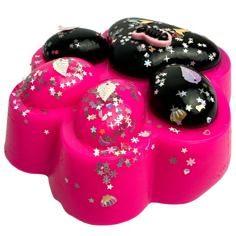 Gniotek antystresowy Kocia Łapka Jumbo różowa 17x15x6 cm
