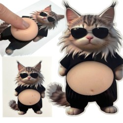 Mochi gniotek naklejka 3D...