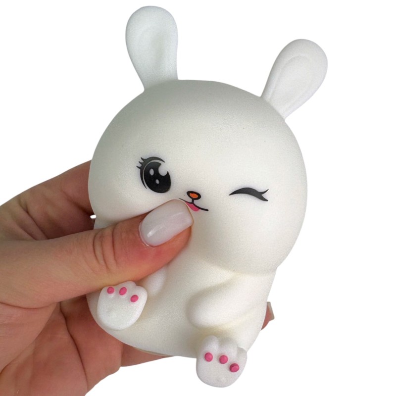 Gniotek antystresowy królik kawaii z pianką piankoliną 1 szt.