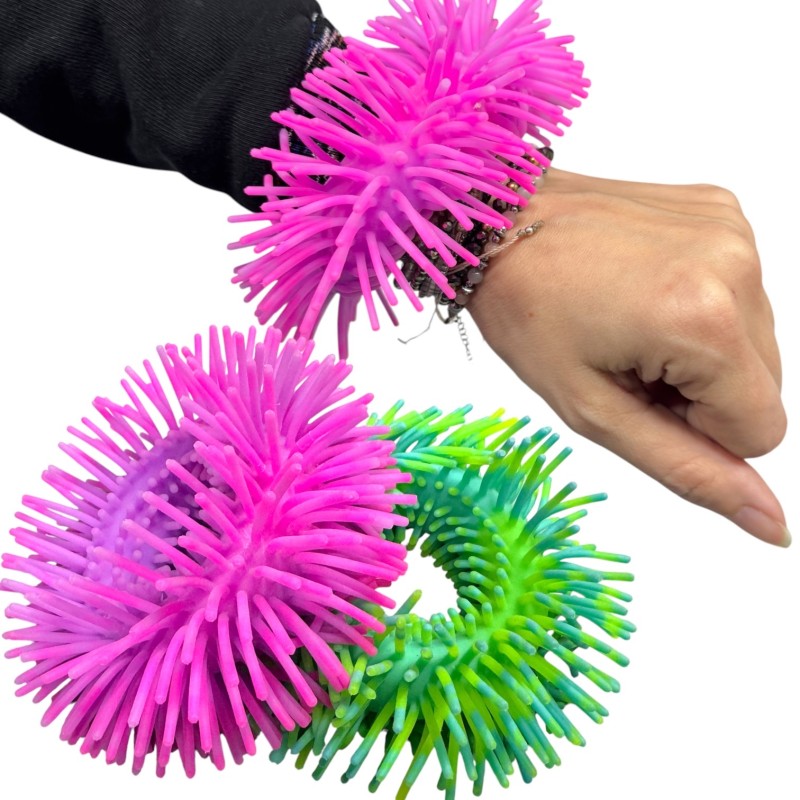 Gniotek Nuddle Ring bransoletka sensoryczna różowa 1 szt.