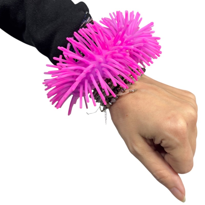 Gniotek Nuddle Ring bransoletka sensoryczna różowa 1 szt.