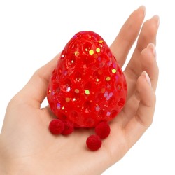 Gniotek antystresowy truskawka mochi foodie 1 szt. czerwony
