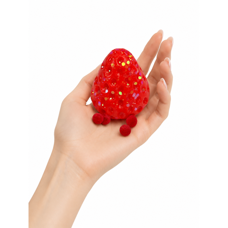 Gniotek antystresowy truskawka mochi foodie 1 szt. czerwony