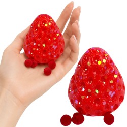 Gniotek antystresowy truskawka mochi foodie 1 szt. czerwony