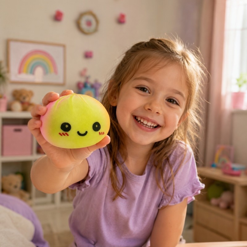 Gniotek antystresowy dumpling tęczowy w pudełku 10 cm 1 szt