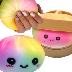 Gniotek antystresowy dumpling tęczowy w pudełku 10 cm 1 szt