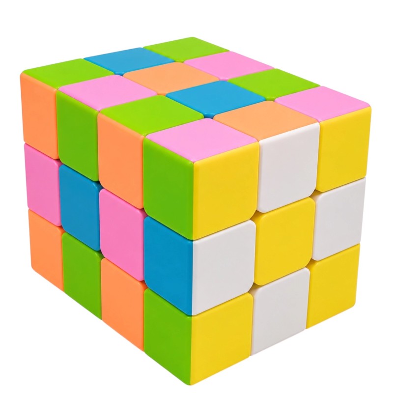 Kostka logiczna 3x3x4 kolorowa łamigłówka antystresowa