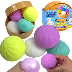 Gniotek Dumpling Pierożki Kawaii zestaw 4 szt antystresowe