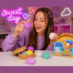 Gniotek Dumpling Pierożki Kawaii zestaw 4 szt antystresowe