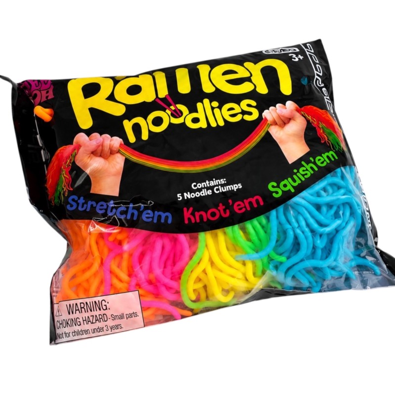 Ramen Noodles gniotek NeeDoh antystresowy tęczowy 1 zestaw