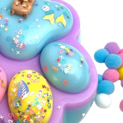 Gniotek kocia łapka pastel Jumbo 17x15 cm terapia ręki SI ADHD