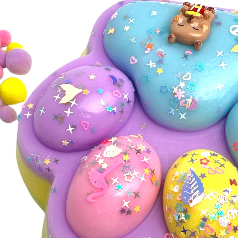 Gniotek kocia łapka pastel Jumbo 17x15 cm terapia ręki SI ADHD